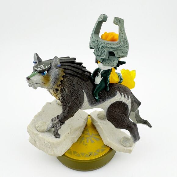Nintendo Zelda Amiibo Wolf Link‎ Midna Twilight Princess Figurine Collectible - Picture 9 of 9